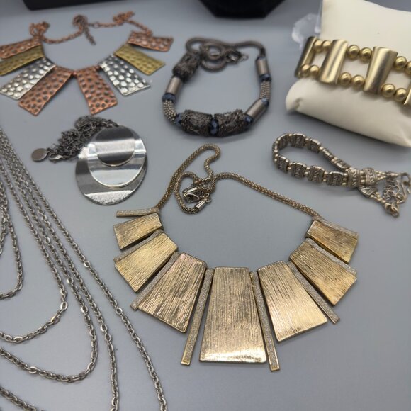 Vintage to Modern Silver & Gold Tone Lot Mixed Metals Jewelry - Picture 8 of 16